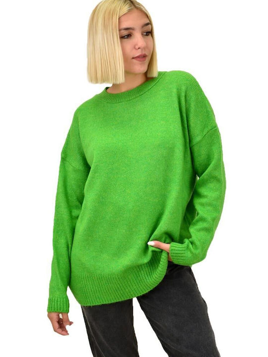 Potre Women's Long Sleeve Pullover Green