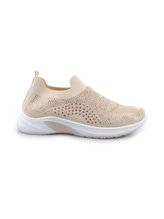 Fshoes Damen Sneakers Beige