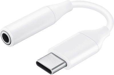 Samsung Convertor USB-C masculin în 3.5mm feminin Alb (EE-UC10JUWEGUS)