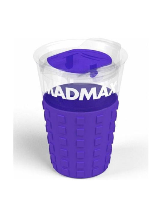 Madmax Cană Plastic cu Capac Violet 350ml 1buc