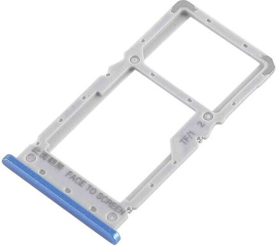 Υποδοχή κάρτας Dual SIM SD Tray Μπλε για Redmi Note 6 Pro