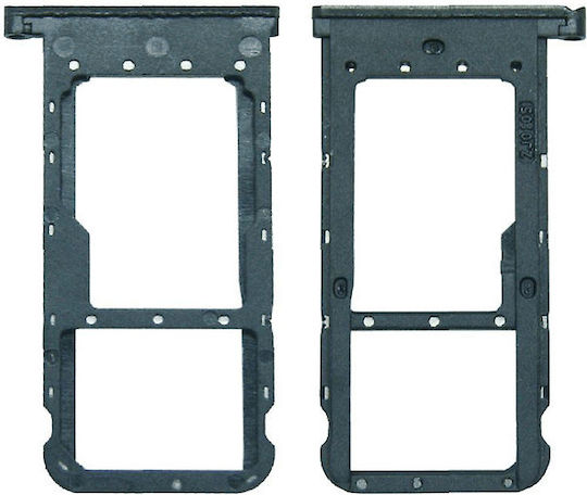 Υποδοχή Κάρτας Single SIM SD SIM Tray Μαύρο για Huawei P Smart+