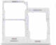Υποδοχή Κάρτας Dual SIM SD SIM Tray Λευκό για Galaxy A41