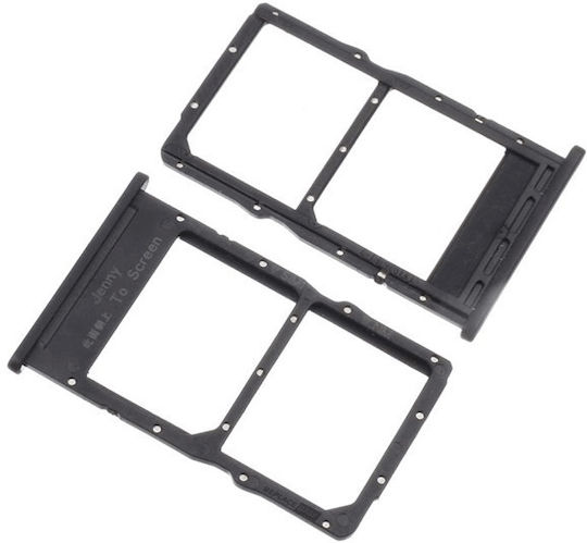 Υποδοχή Κάρτας Dual SIM SD SIM Tray Μαύρο για Huawei P40 Lite E