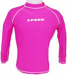 Speed 's Long Sleeve Sun Protection Shirt Pink