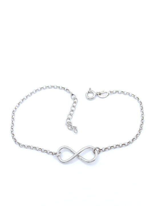 PS Silver Bracelet with design Infinity made of Silver