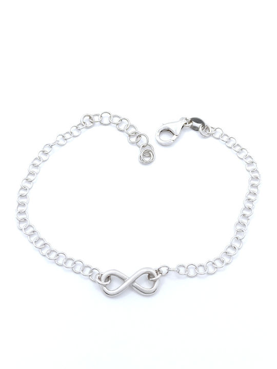 PS Silver Bracelet Chain with design Infinity made of Silver