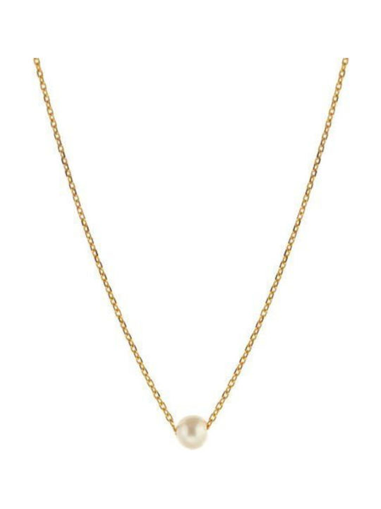 Paraxenies Halskette aus Vergoldet Silber mit Perlen