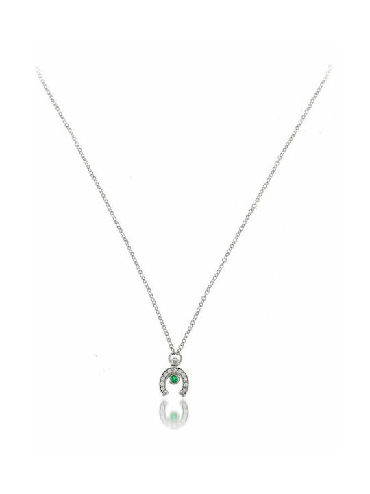 Paraxenies Necklace from White Gold 9 K