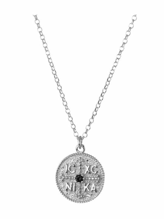 Paraxenies Charm Amulett Konstantin aus Silber mit Zirkon
