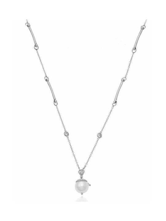 Paraxenies Necklace from White Gold 9 K