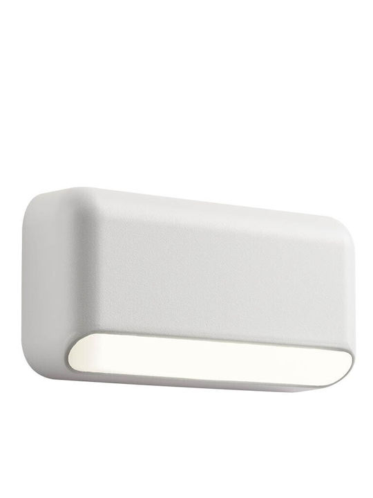 Redo Group Επιτοίχια Εξωτερική Πλαφονιέρα LED IP65 3W με Θερμό Λευκό Φως