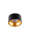 Kanlux Round Metallic Recessed Spot with Socket GU10 Black 1pcs