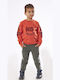 Hashtag Kids Sweatpants Set Orange 2pcs