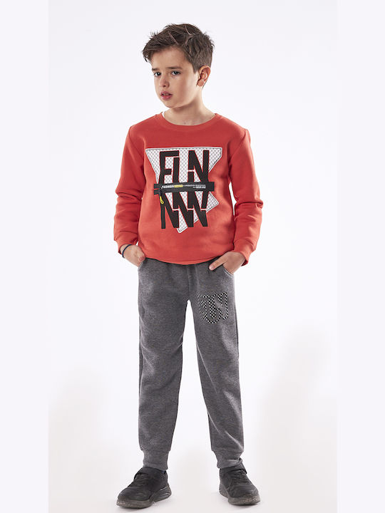 Hashtag Kids Sweatpants Set Orange 2pcs