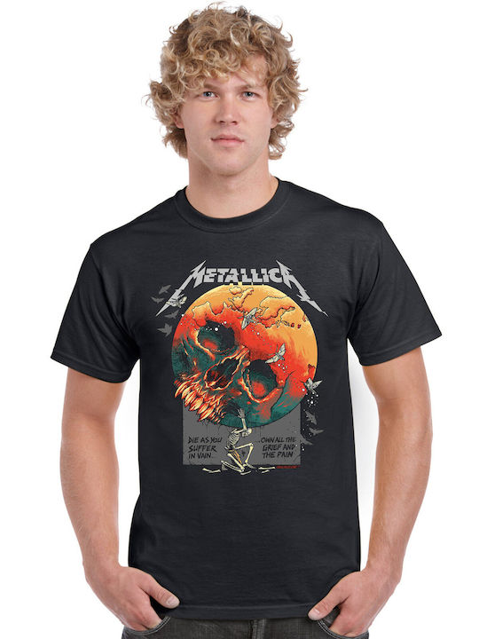 Pegasus Metallica Лого T-shirt Черна