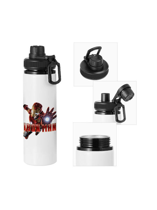 Koupakoupa Ironman Παγούρι Αλουμινίου 850ml Λευκό