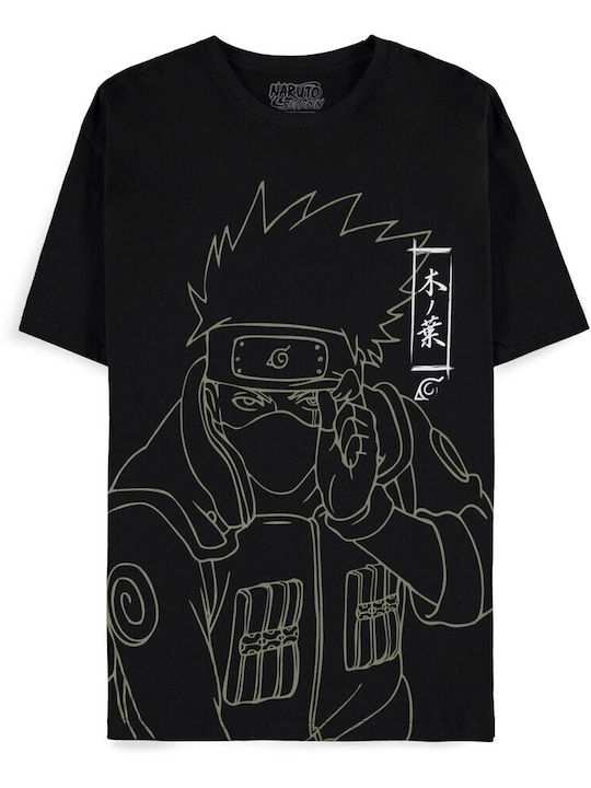 Difuzed Shippuden T-shirt Naruto Black Cotton