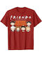 Pegasus Lux In Tenebris Friends T-shirt Κόκκινο Βαμβακερό