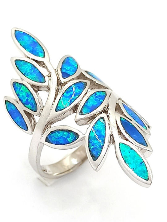 PS Silver Ring with Stones made of Silver