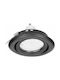 Orno Round Plastic Recessed Spot with Integrated LED and Cool White Light Black 1pcs