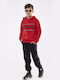 Hashtag Kids Sweatpants Set Red 2pcs