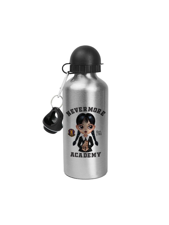 Koupakoupa Wednesday Adams Wasserflasche Aluminium 500ml Silber