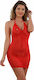 Soiemio Sexy Babydoll Κόκκινο