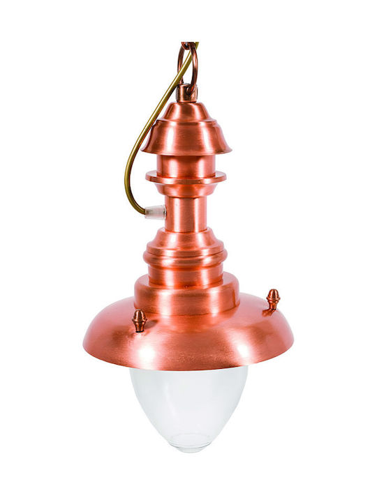 Lido Outdoor Hanging Ceiling Light E27 in Copper Color 138952