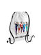 Koupakoupa One Direction Gym Backpack White