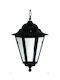 Lido Outdoor Hanging Ceiling Light in Black Color 109624