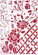 Stamperia Stencil Designs G 21x29,7cm Fence Roses