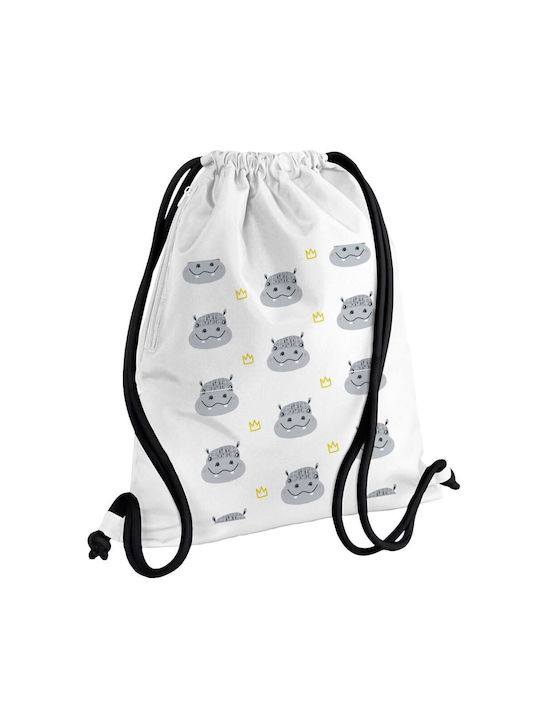 Koupakoupa Hippo Gym Backpack White