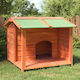 vidaXL Hundehaus Hölzernes Außenbereich Braun 96x87x80.5cm