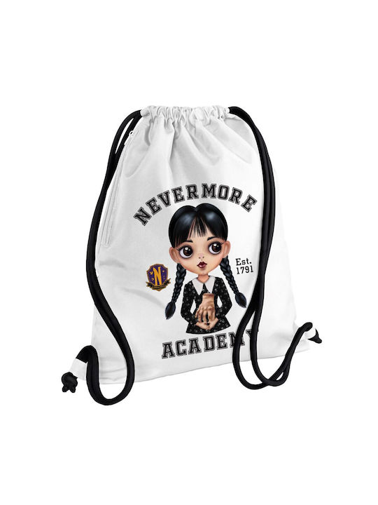 Koupakoupa Wednesday Adams Gym Backpack White