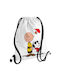 Koupakoupa Snoopy & Joe Gym Backpack White