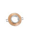 Vito Round Metallic Recessed Spot with Integrated LED and Cool White Light Copper 9.5x9.5cm. 1pcs