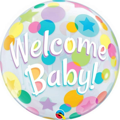 Balloon Bubble Jumbo Baby Shower Round Multicolour 56cm