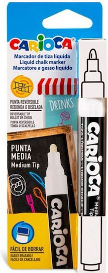 Carioca Marker White Blackboard Liquid Chalk for Glass