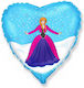 Balloon Foil Heart Blue 45cm