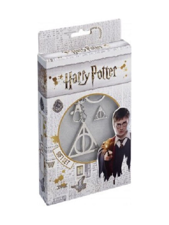 The Noble Collection Keychain Carat Shop Deathly Hallows Metallic Gray