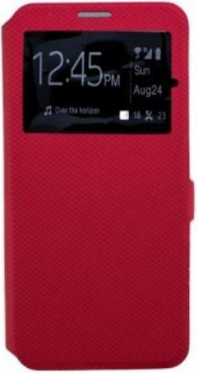 Versa Smart View Book Πλαστικό Κόκκινο (Galaxy A5 2016)