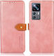 Khazneh Leather Wallet Synthetic Leather Rose Gold (Xiaomi 12T / 12T Pro)