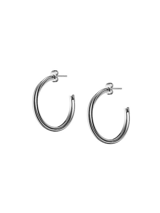 Earrings Hoops made of Steel