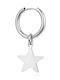 Asimi Body Piercing Single Earring Hoop made of Steel Gold Plated