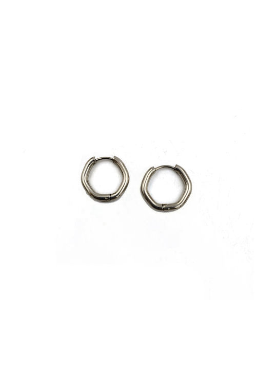 Earrings Hoops made of Steel