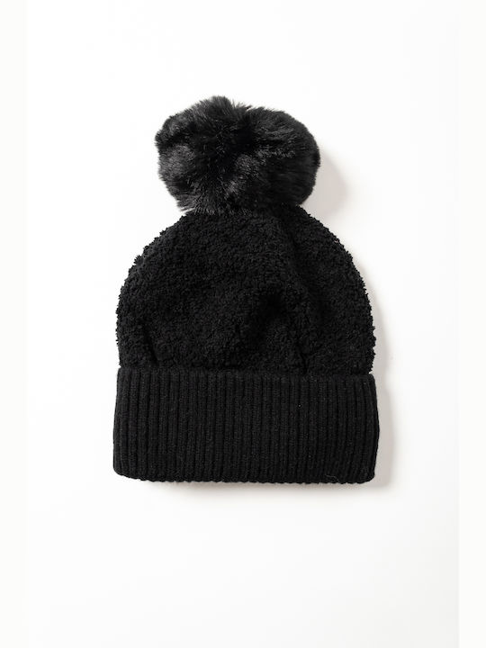 Ligglo Knitted Beanie Cap Black 22-1418-BLACK-ONESIZE
