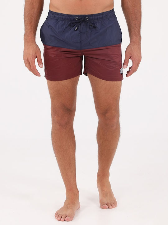 Dors Herren Badebekleidung Shorts Blau mit Mustern