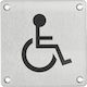 Thirard Plăcuță WC Persoane cu handicap 10x10cm 00067540