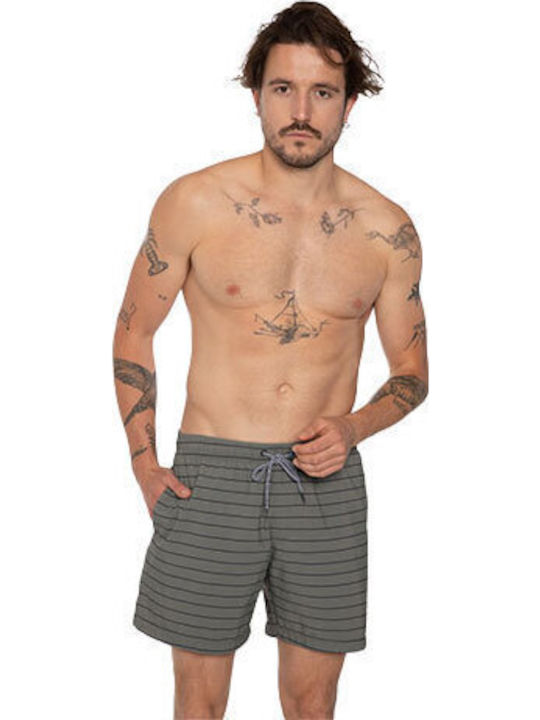 Protest Men's Swimwear Shorts Gray Striped